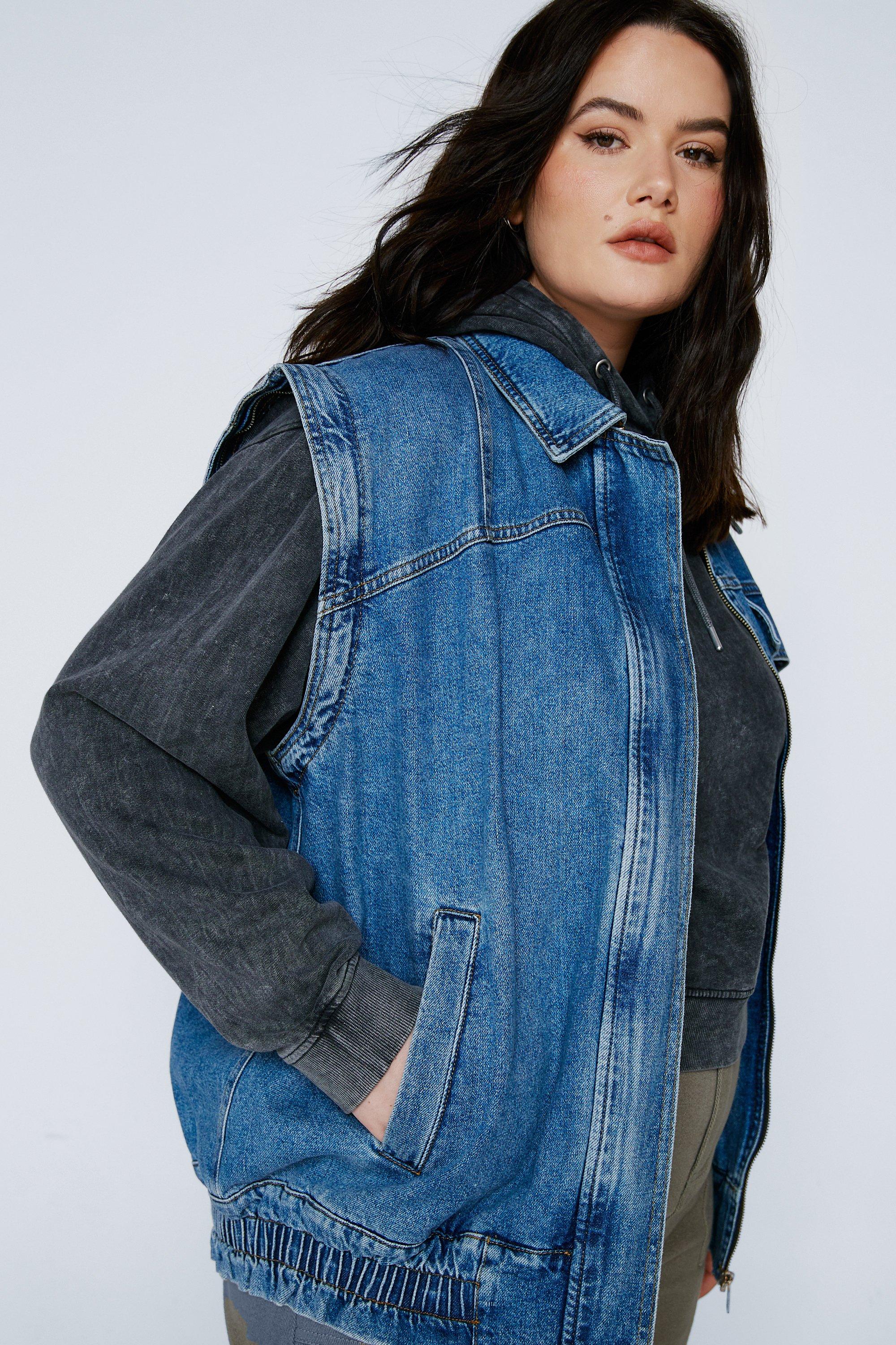 Boohoo plus clearance size denim jacket